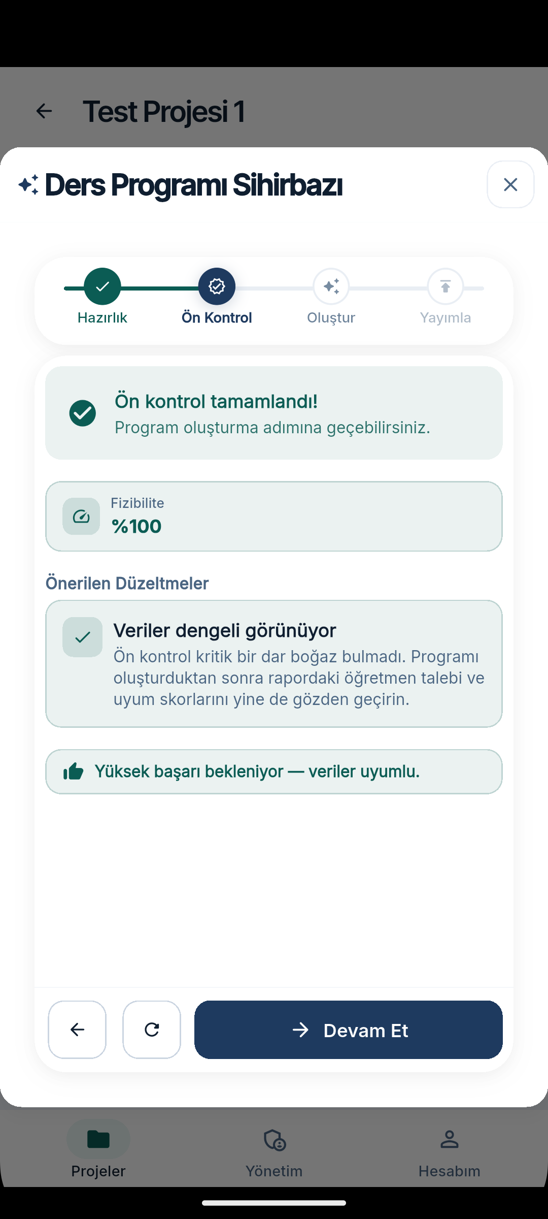 Sihirbaz - Ön Kontrol