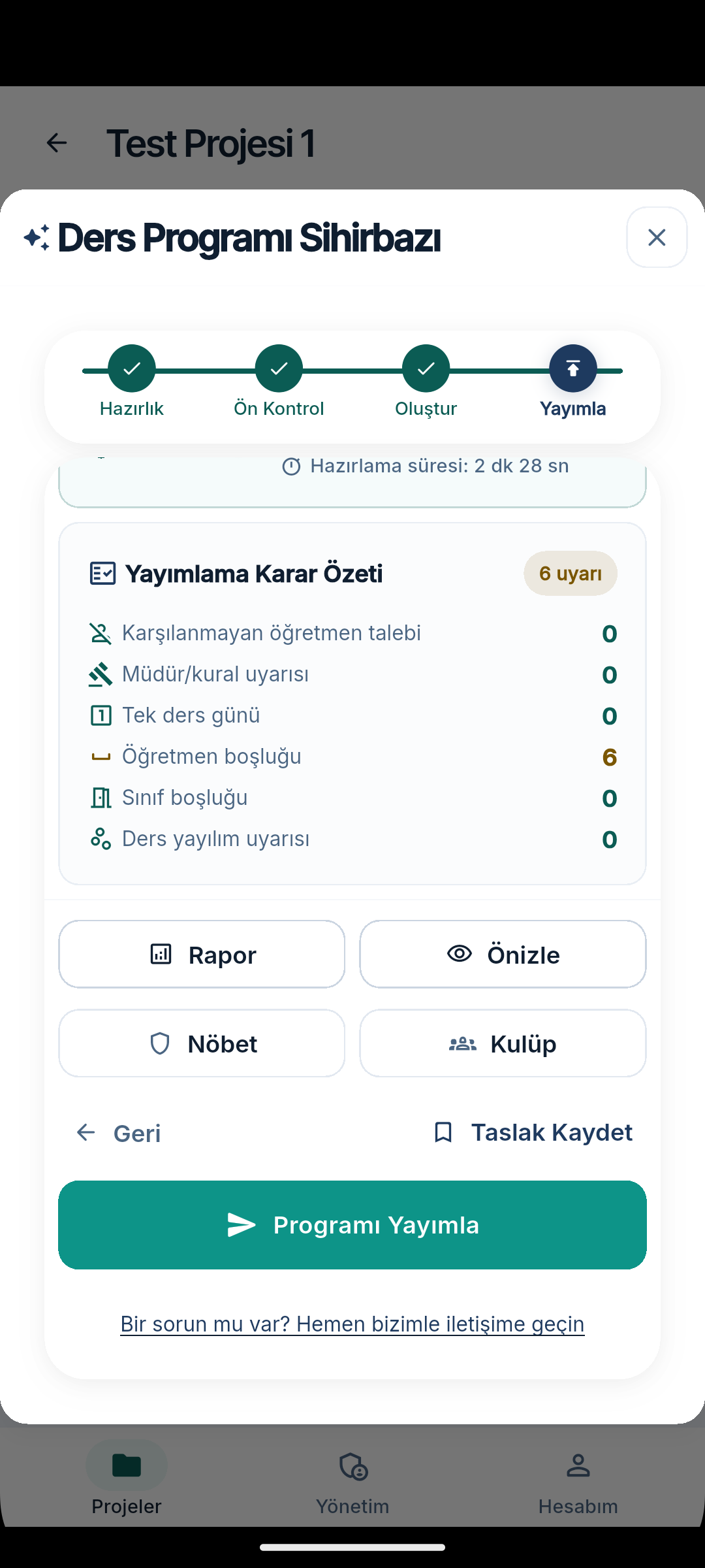 Sihirbaz - Yayımla